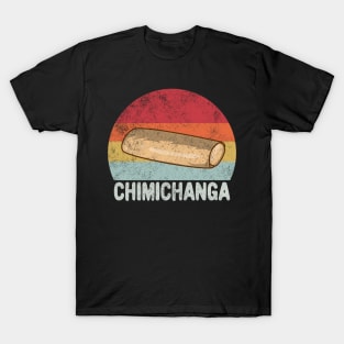 Retro Chimichanga Lovers Gift T-Shirt